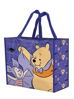 Winnie The Pooh Halloween Xtra Large Tote Bag Reusable-Shopping Bag Disney NWT